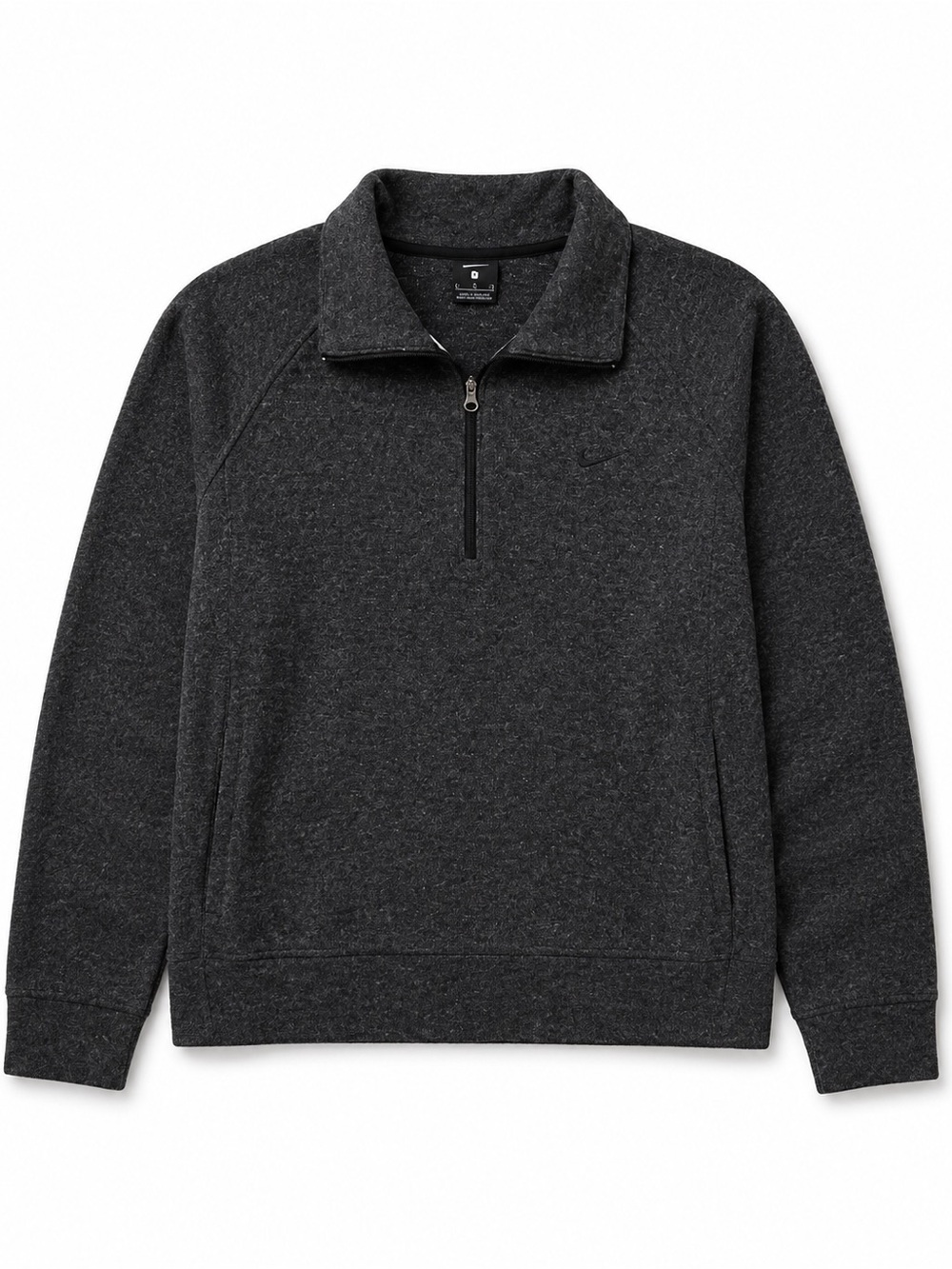Nike Women’s Therma-FIT 1/4 Zip Pullover Gray Fleece Sweatshirt Large L - Picture 2 of 8